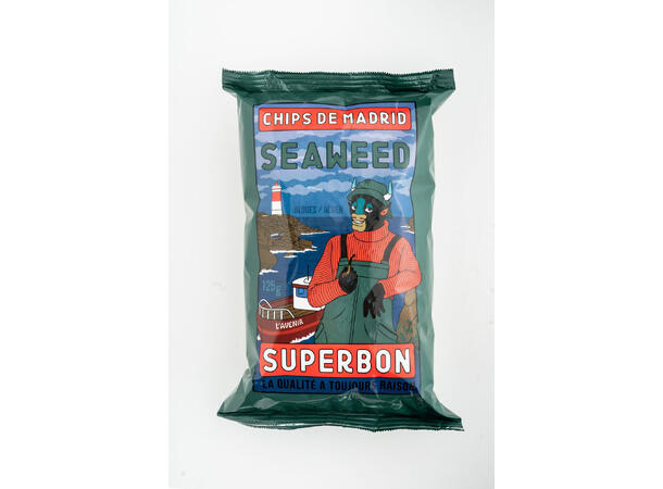 Superbon Chips seaweed 125g 1x14 