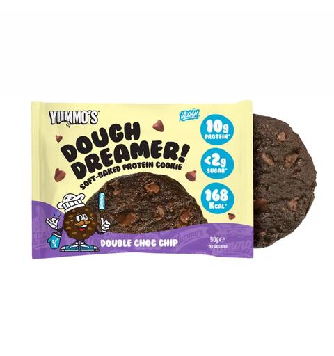Yummo's Dough Dreamer double chocolate Soft-Baked Protein Cookie 50g 1x12