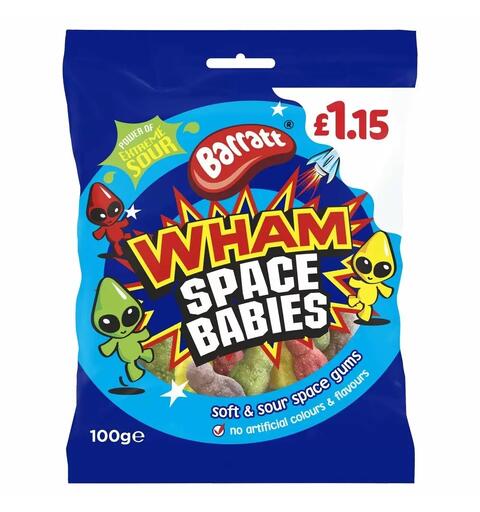 Barratt Wham Space Babies 100g 1x12