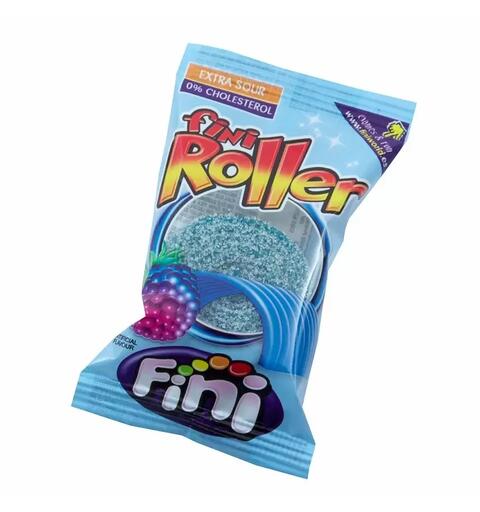 Fini Fizzy Raspberry Rollers 20 g 1x40
