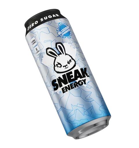 Sneak Energy Blizzard Lemonade Cans 500ml 1x12