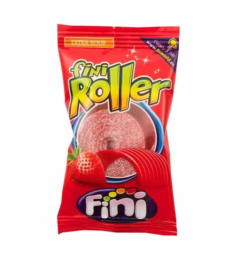 Fini Fizzy Strawberry Rollers 20 1x40