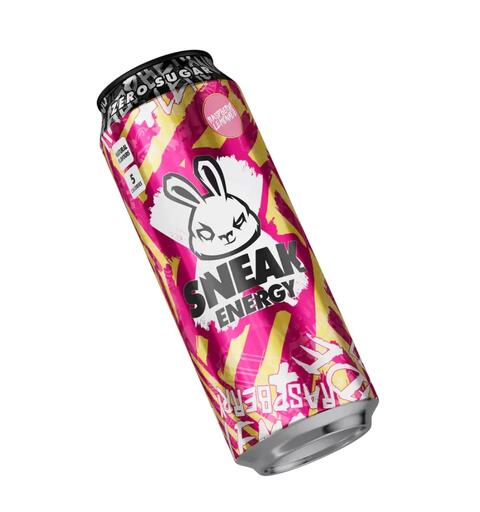 Sneak Energy Raspberry Lemonade Cans 500ml 1x12