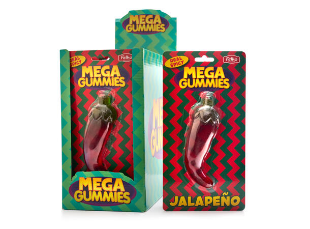 Mega Gummies - Jalapeno Pepper (120g) - 11 pcs./display 