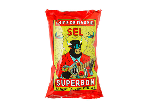Superbon Chips salt 135g 1x14 