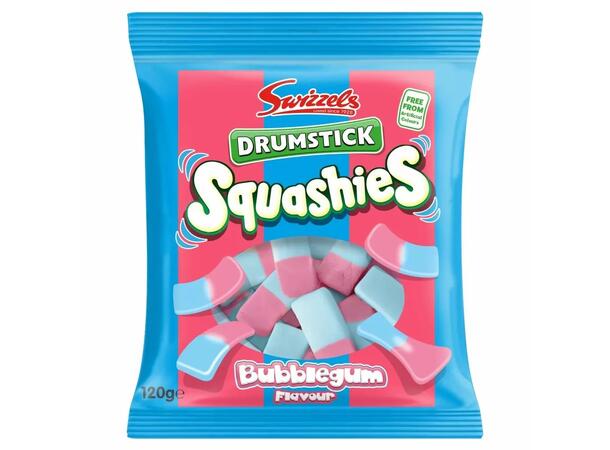 Drumstick squashies bubblegum 120g 1x12 