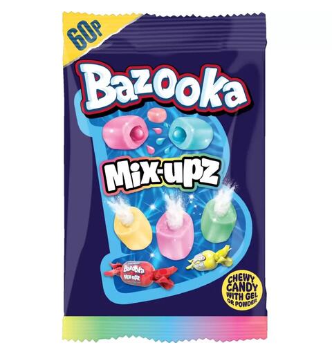 Bazooka Mix-Upz Bag 45g 60p PMP 1x24